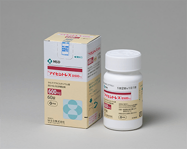 製品写真(アイセントレス®錠600mg)