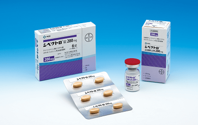 製品写真(シベクトロ®錠200mg/シベクトロ®点滴静注用200mg)